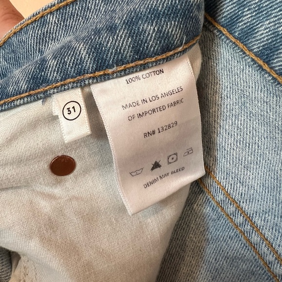 NWT GRLFRND Sara Super High Rise Slim Straight in Red Rock - Picture 5 of 7